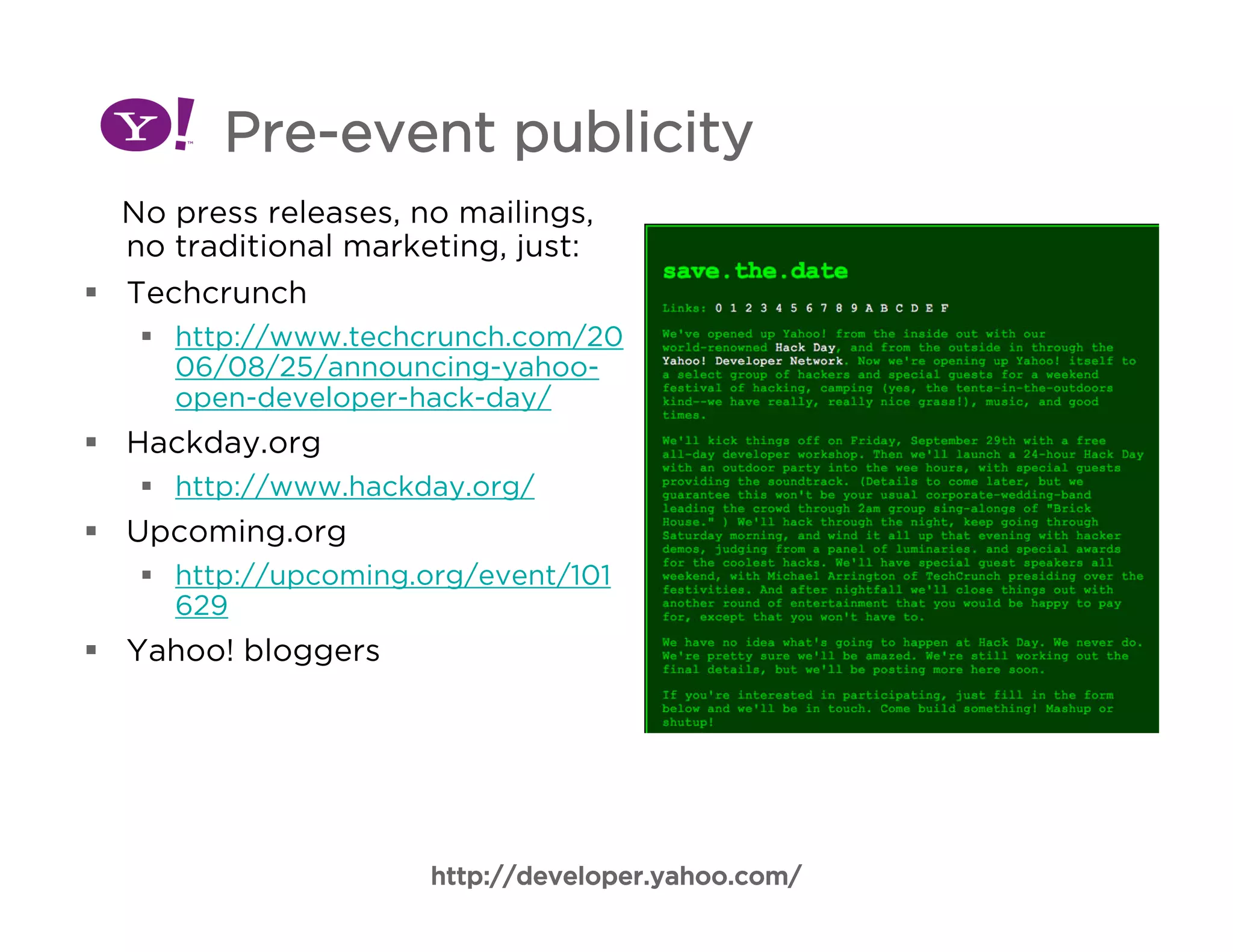 Big Company Hacks at Yahoo!