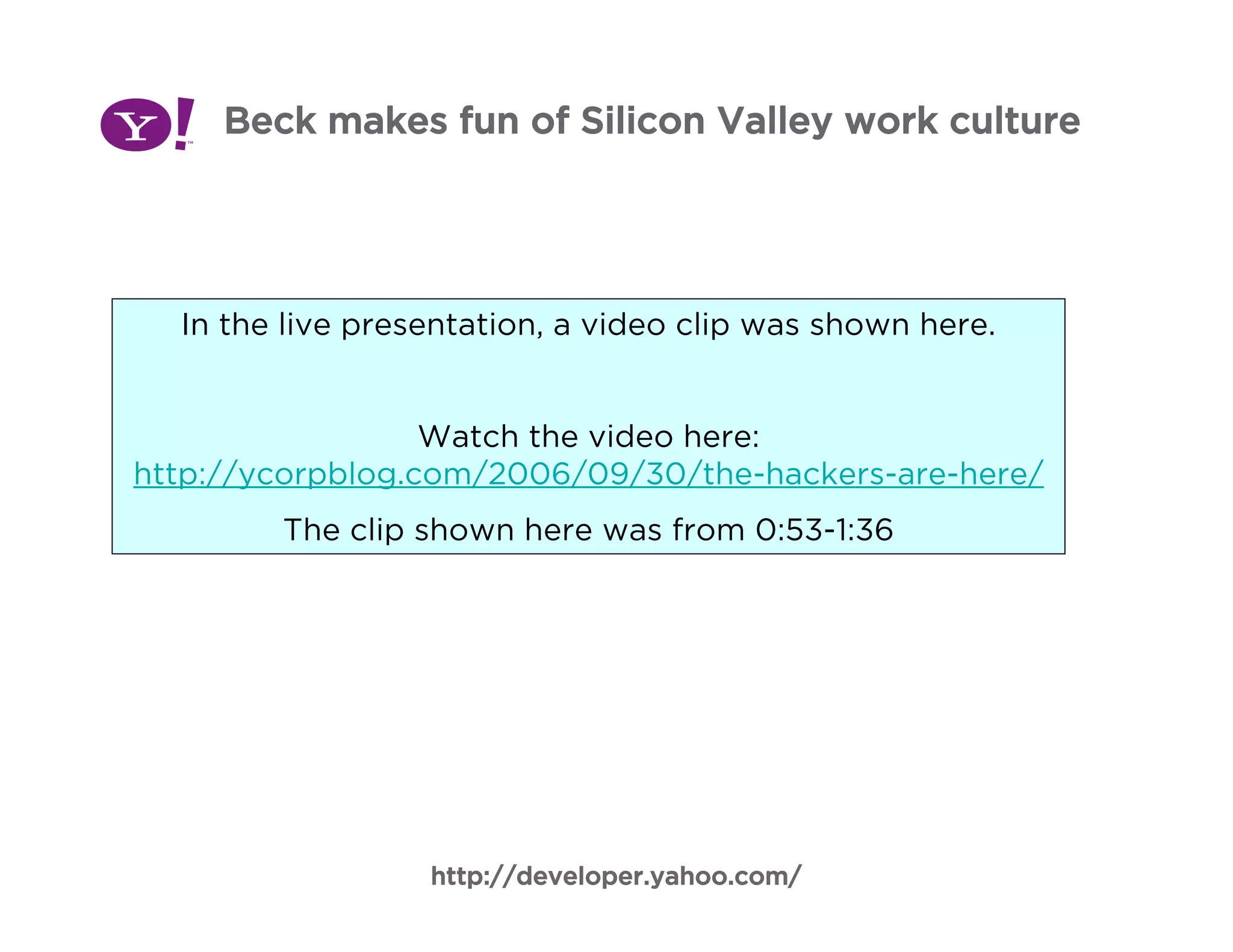 Big Company Hacks at Yahoo!