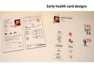 Early	
  health	
  card	
  designs
 