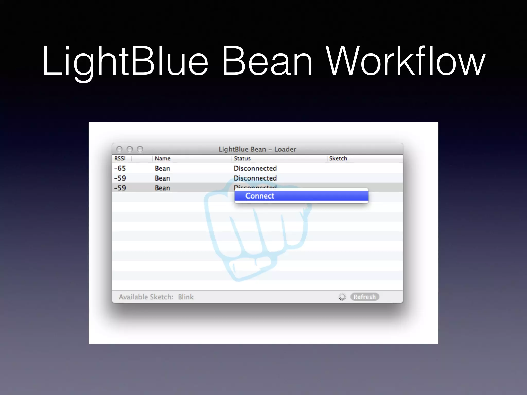 LightBlue Bean Workﬂow
 