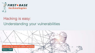 Hacking is easy: understanding your vulnerabilities