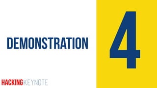 4Demonstration
HackingKeynote
 