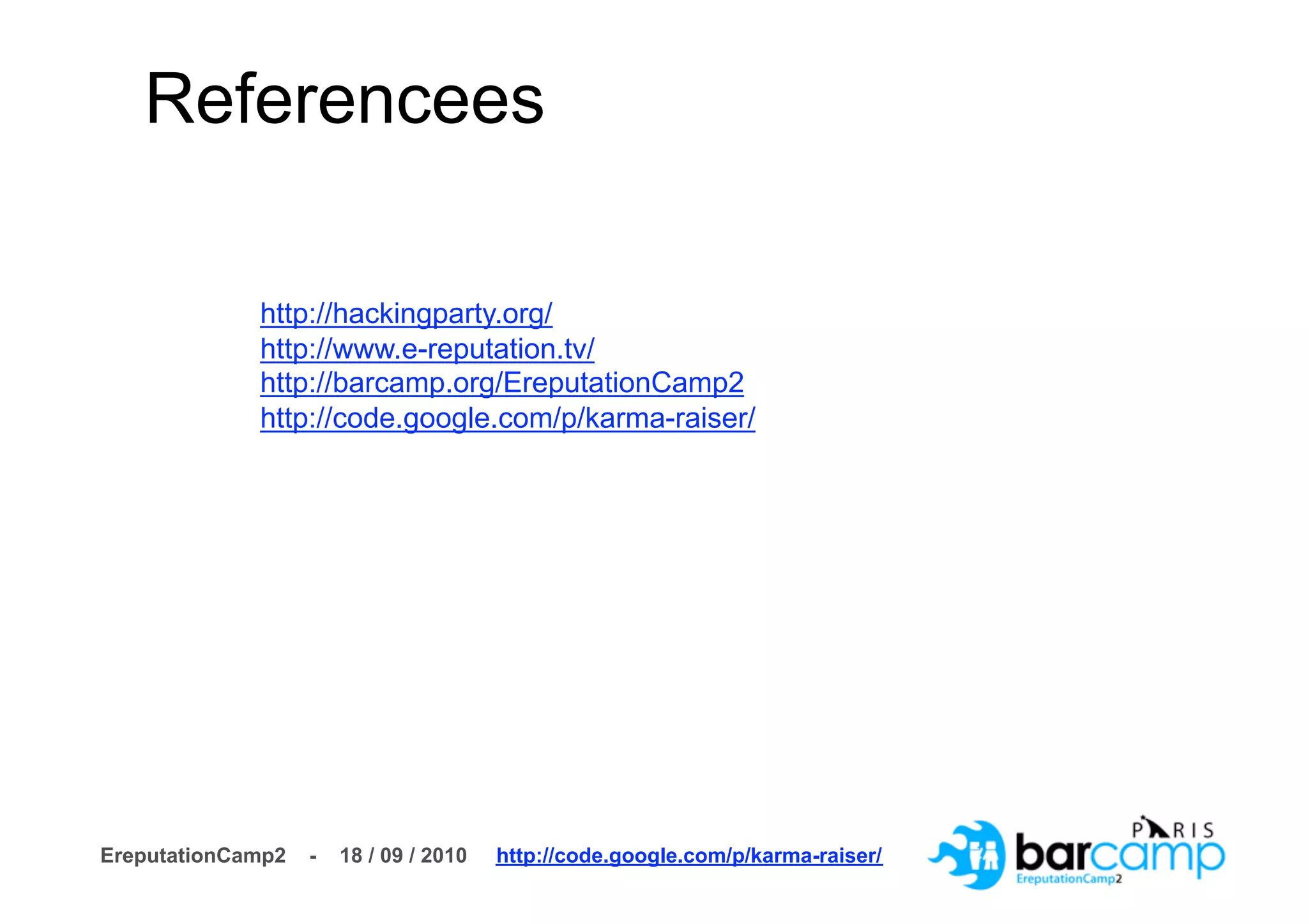 KarmaRiser : Criteria Grid For Social Platform