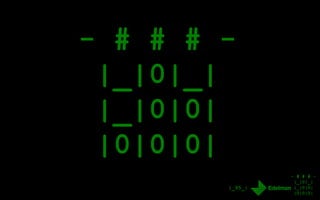 - # # # -
|_|0|_|
|_|0|0|
|0|0|0|
|_95_|
pr> <3_chaos
The most successful of us will
understand this fast-moving and
disordered environment and
provide counsel and guidance.
The least successful will
simply complain about Wikipedia
not having an Editor-in-Chief.
_pr>
 