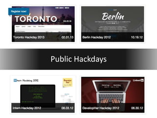 Public Hackdays
 