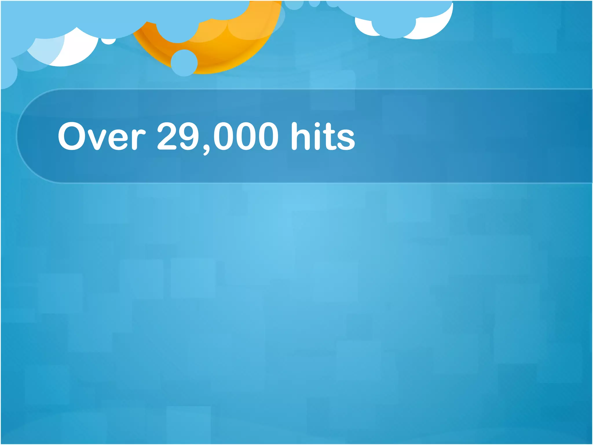 Over 29,000 hits
 