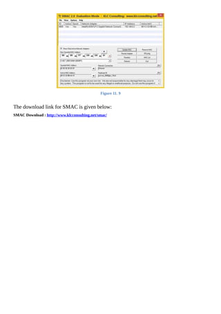Figure	11.	9
	
The	download	link	for	SMAC	is	given	below:
SMAC	Download	:	http://www.klcconsulting.net/smac/
	
 