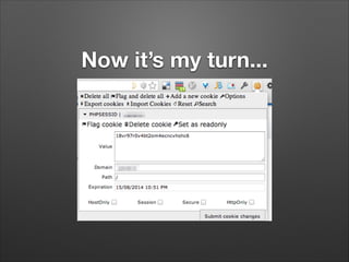 Now it’s my turn...

 