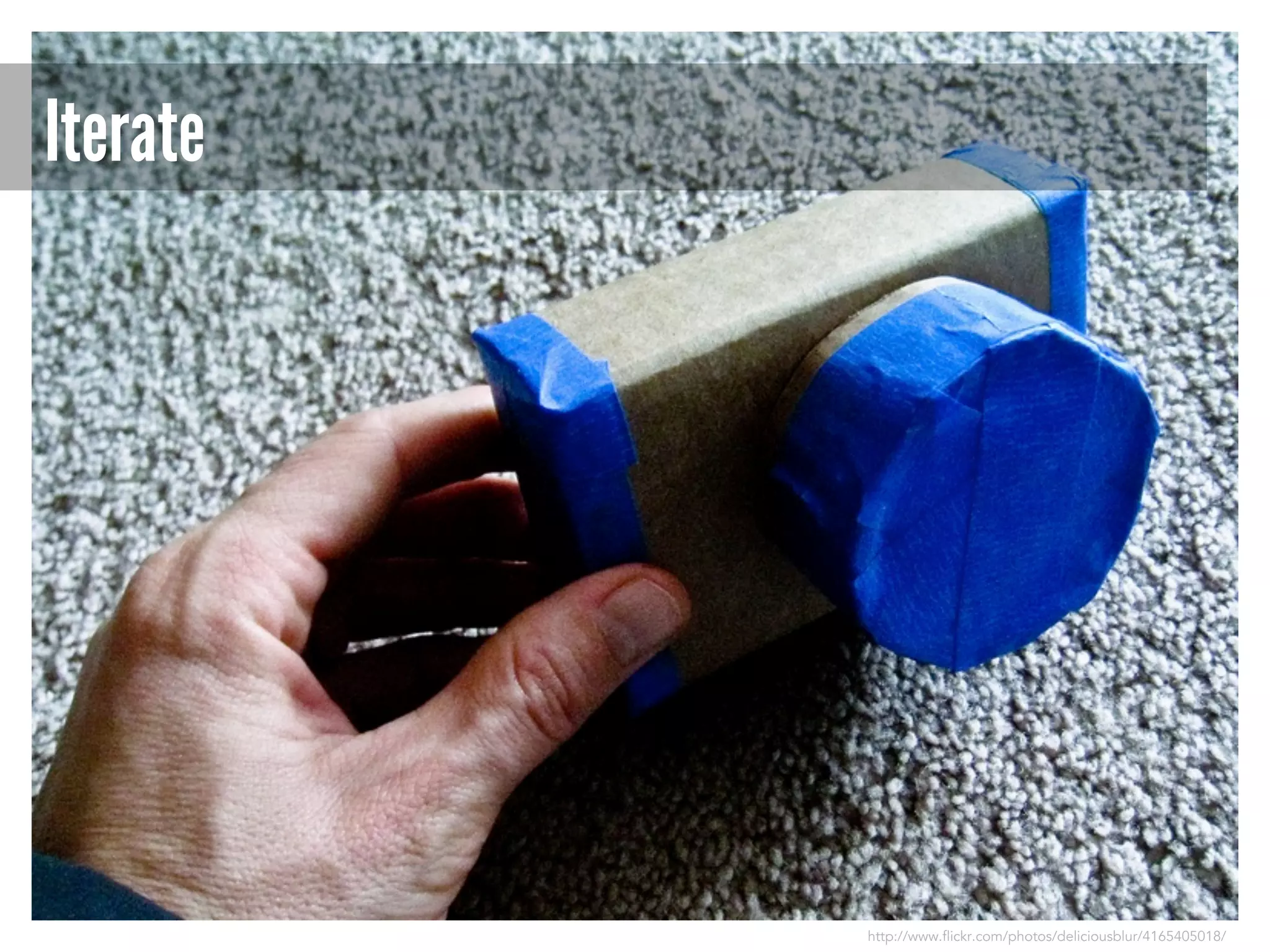 Iterate

http://www.flickr.com/photos/deliciousblur/4165405018/

 