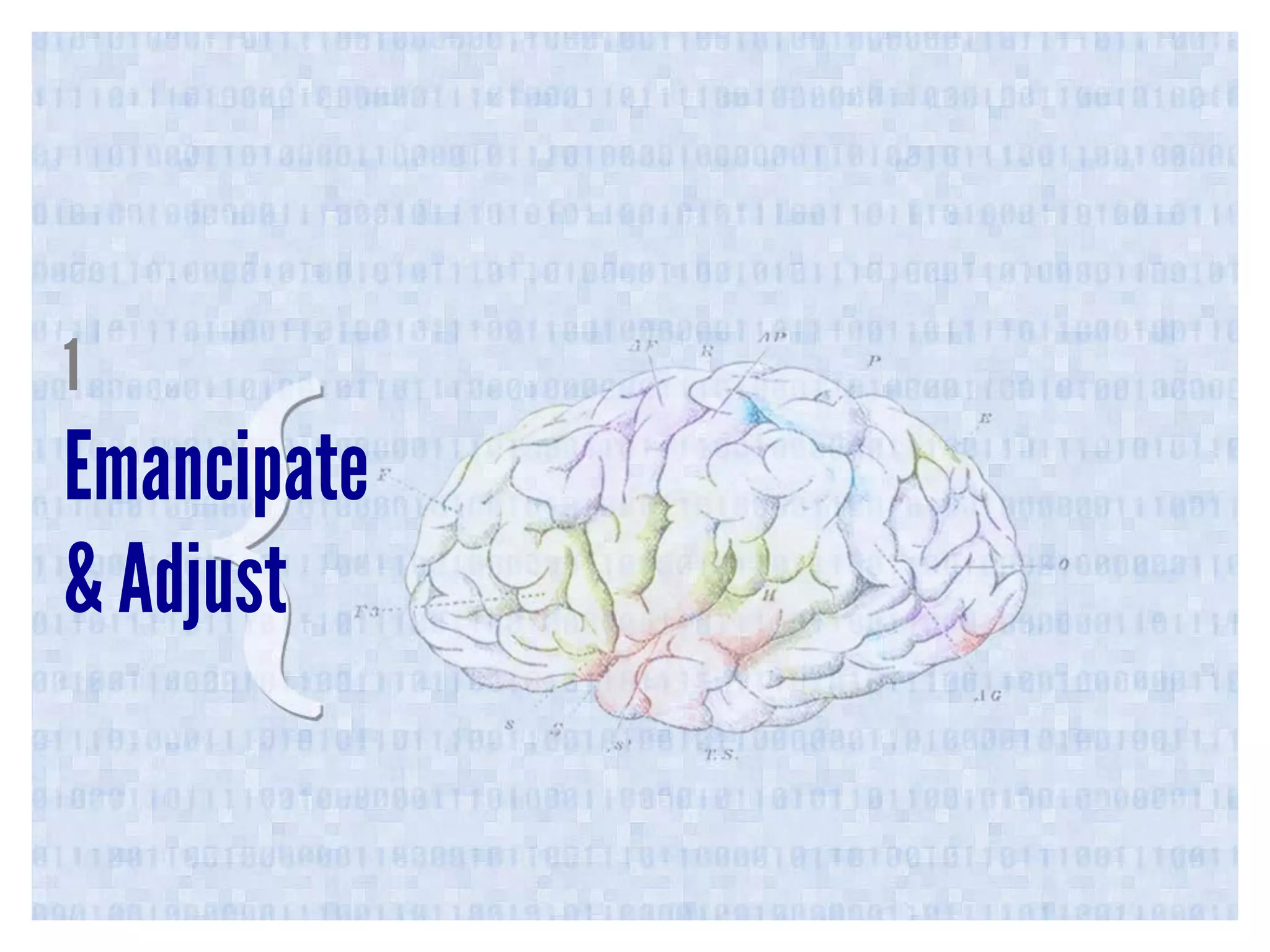 1

Emancipate
& Adjust

 