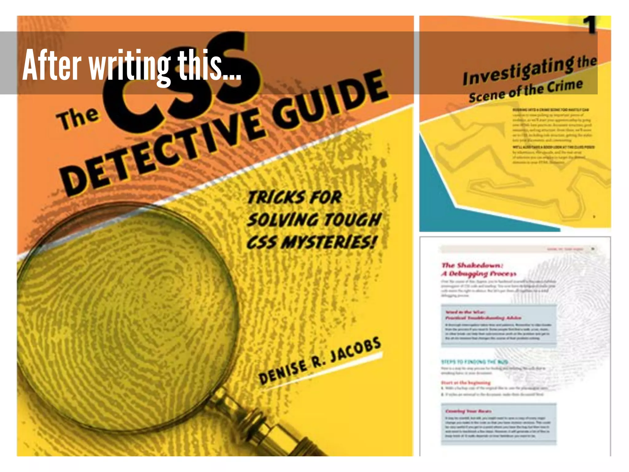 After writing this…

 