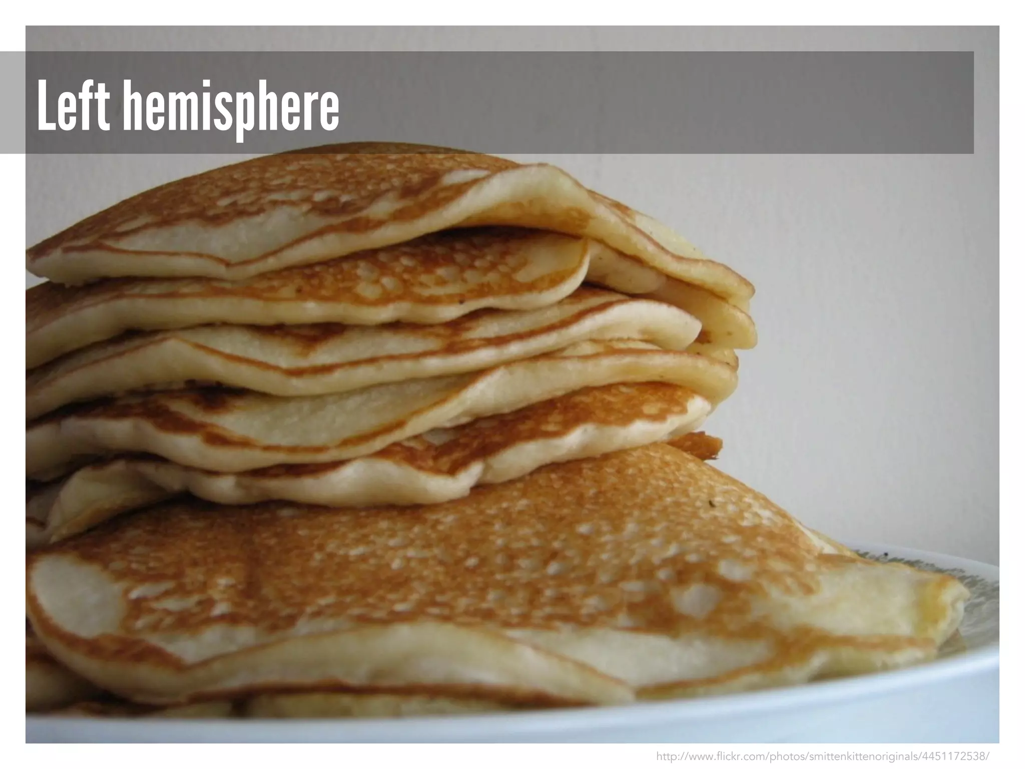 Left hemisphere

http://www.flickr.com/photos/smittenkittenoriginals/4451172538/

 