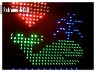 Reframe #fail

http://www.flickr.com/photos/laughingsquid/2717326642/

 