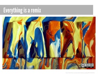 Everything is a remix

http://www.flickr.com/photos/opensourceway/4812026355/

 