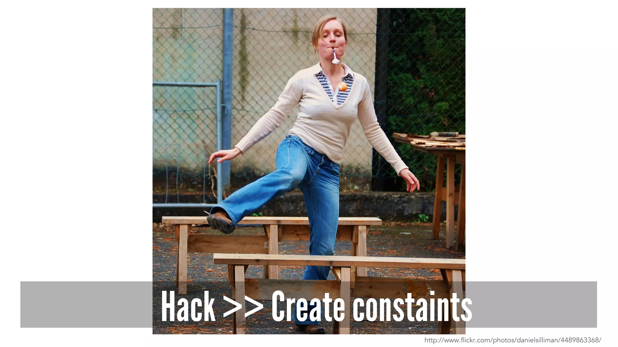 Hack >> Create constaints 
http://www.flickr.com/photos/danielsilliman/4489863368/ 
 