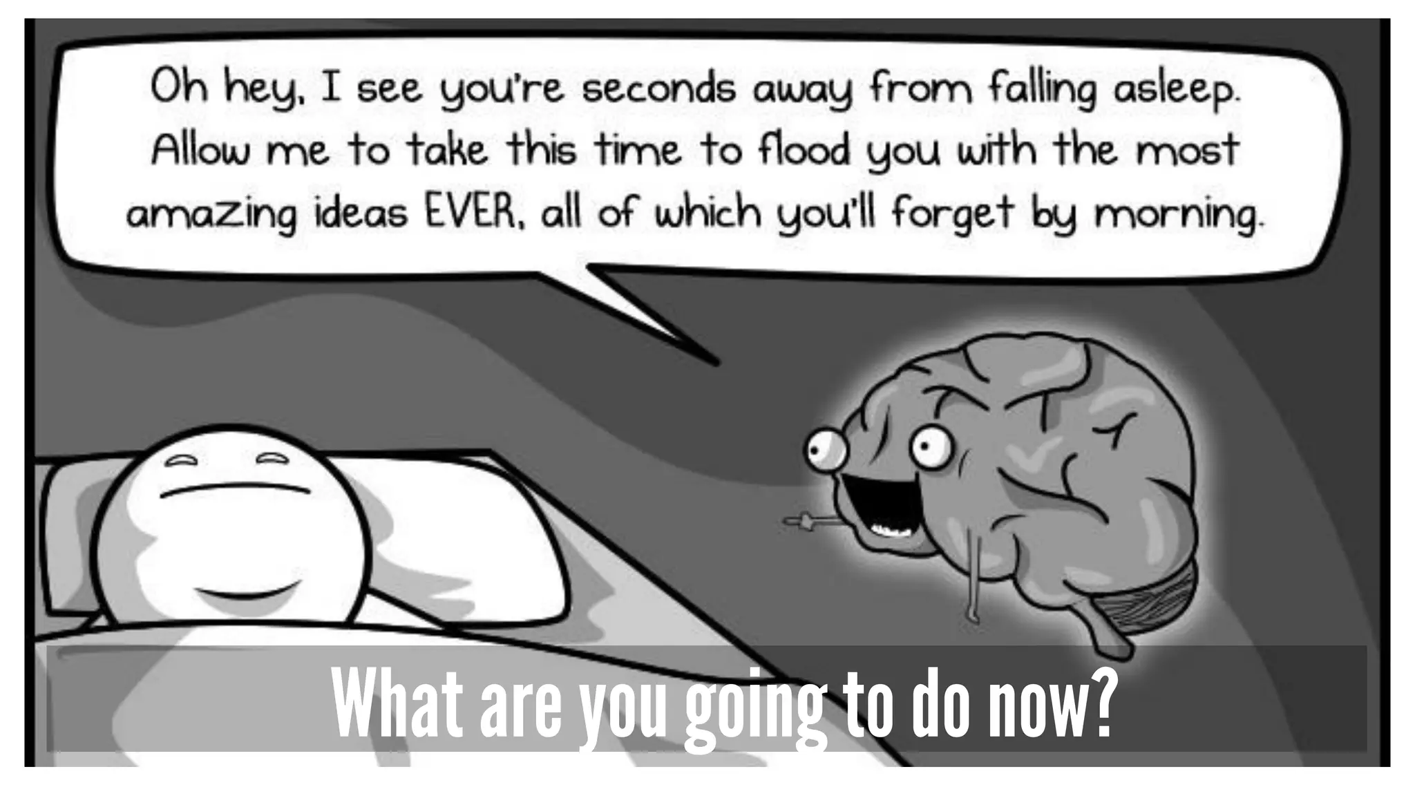 What are you going to do now? 
 