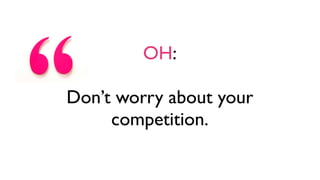Takeaway
Replicating this probably won’t
work. Trying crazy shit will...
sometimes.

 
