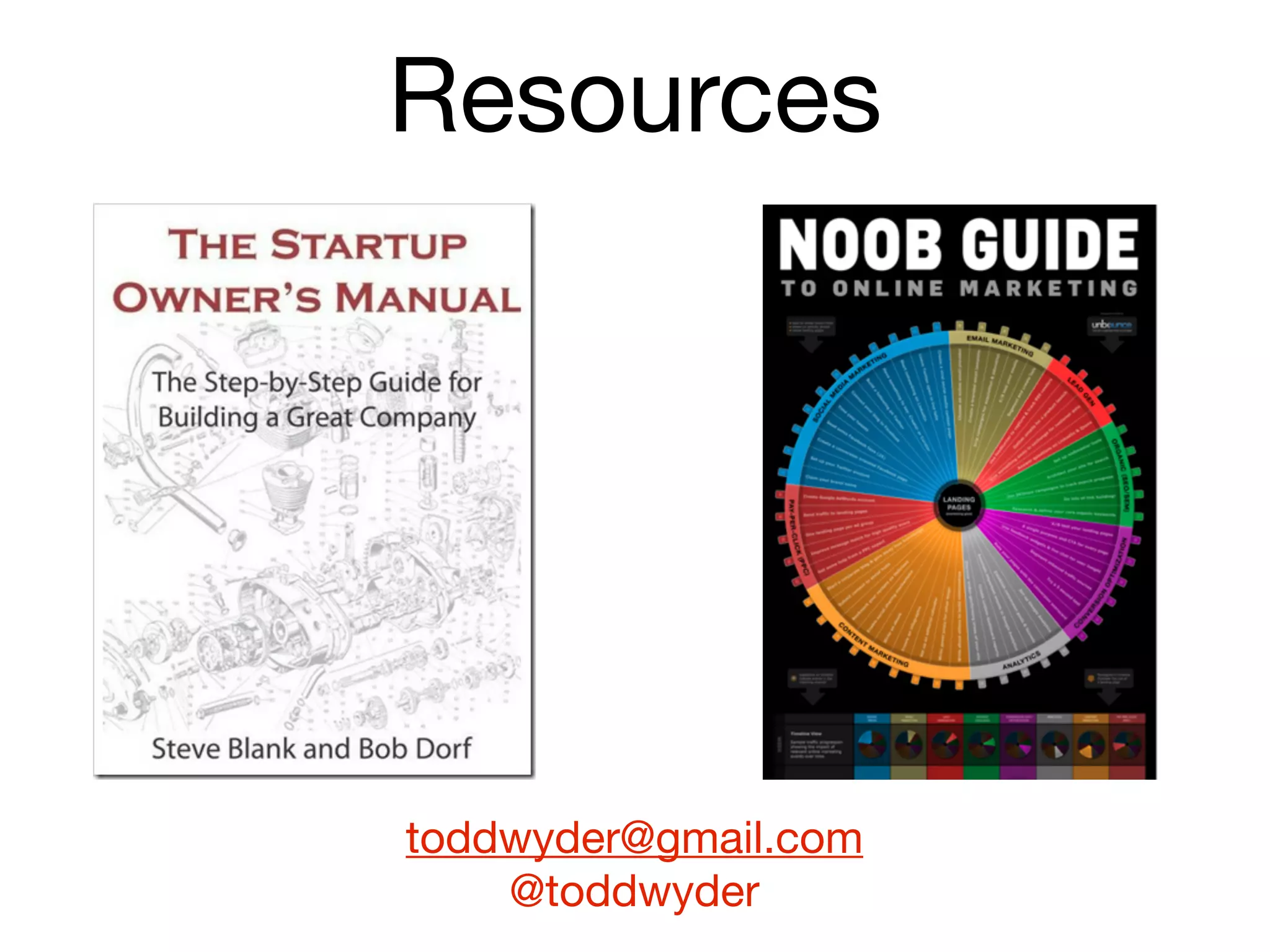 Resources




toddwyder@gmail.com
    @toddwyder
 