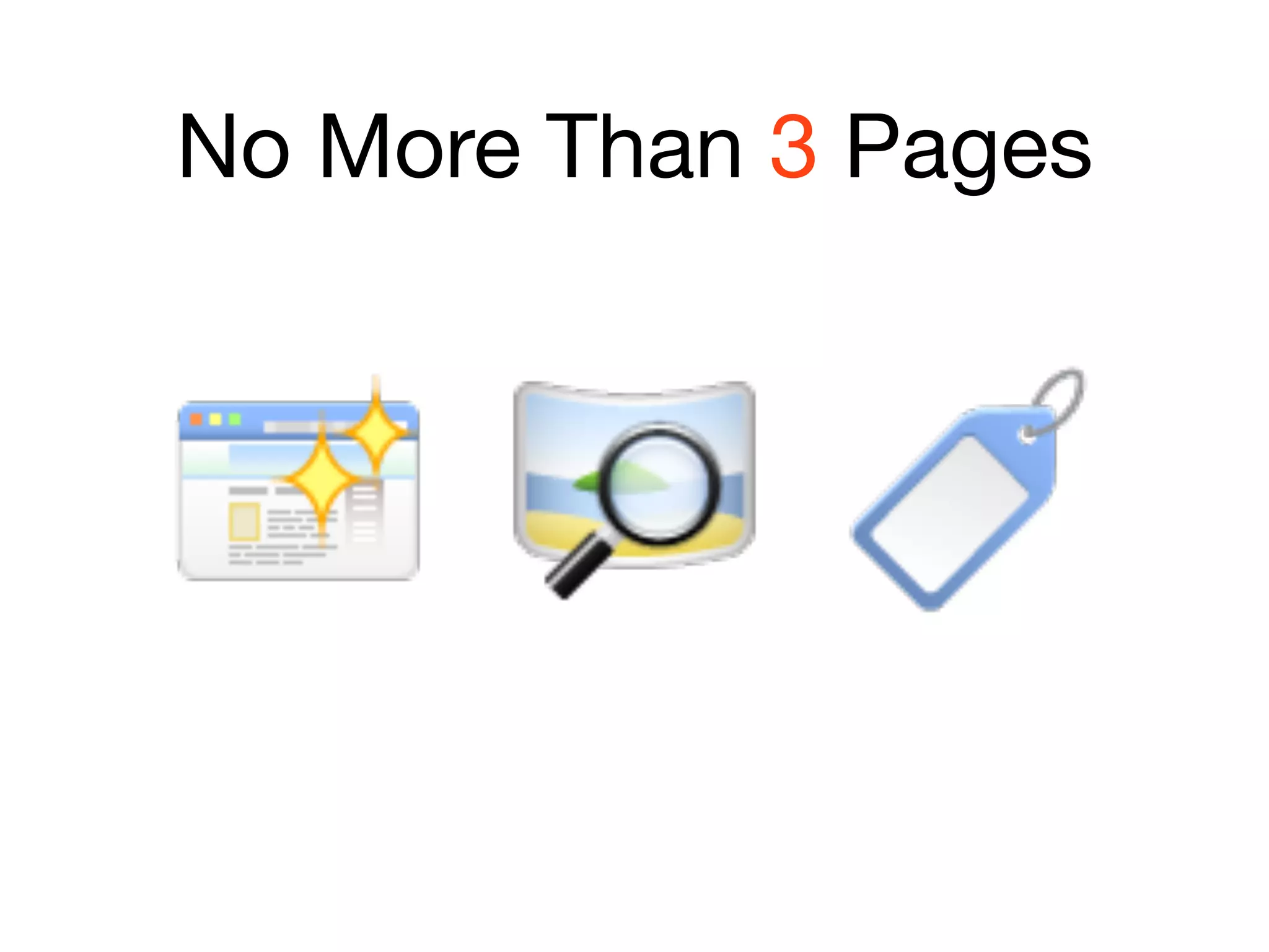 No More Than 3 Pages
 