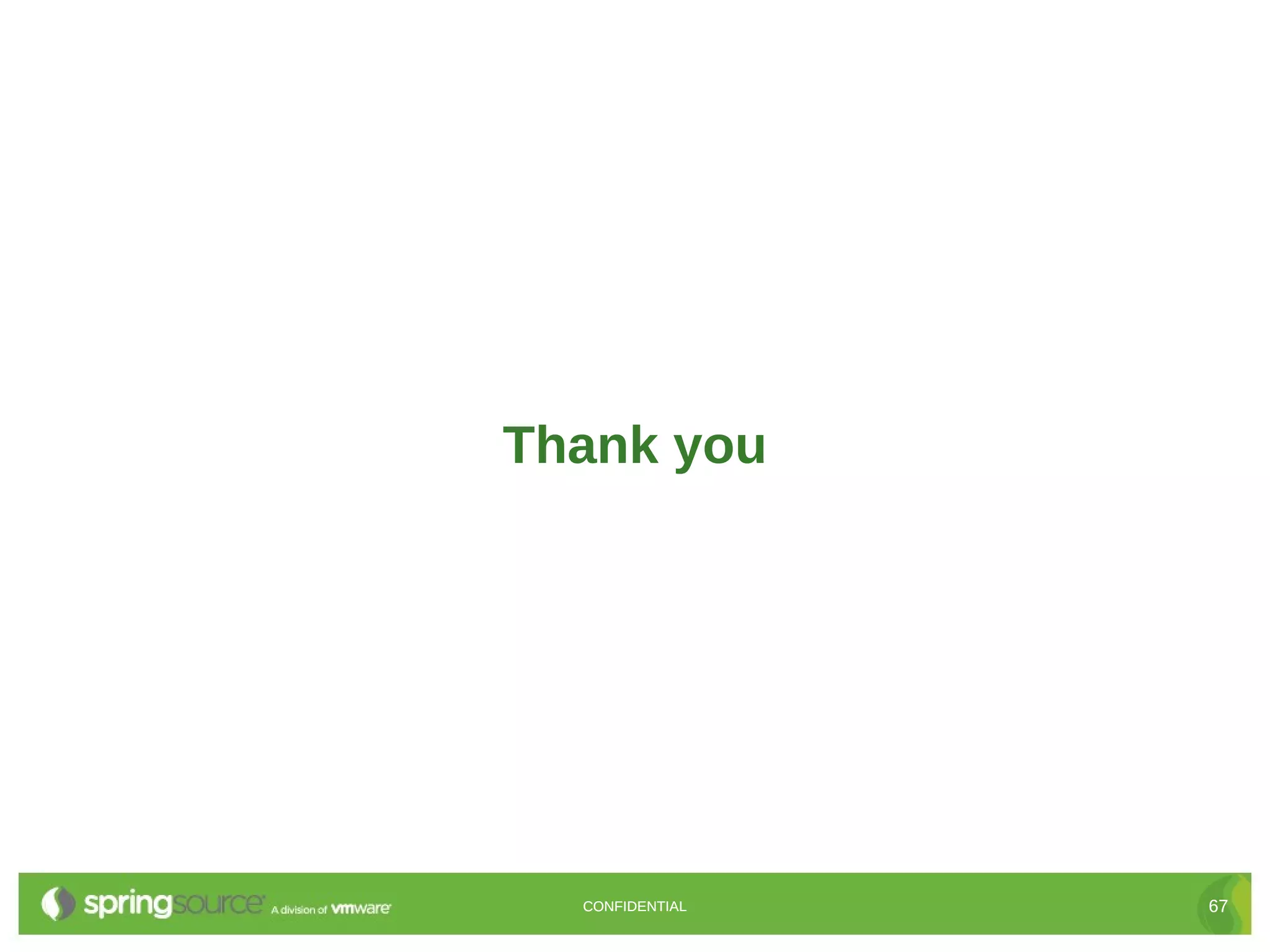Thank you CONFIDENTIAL 67 
