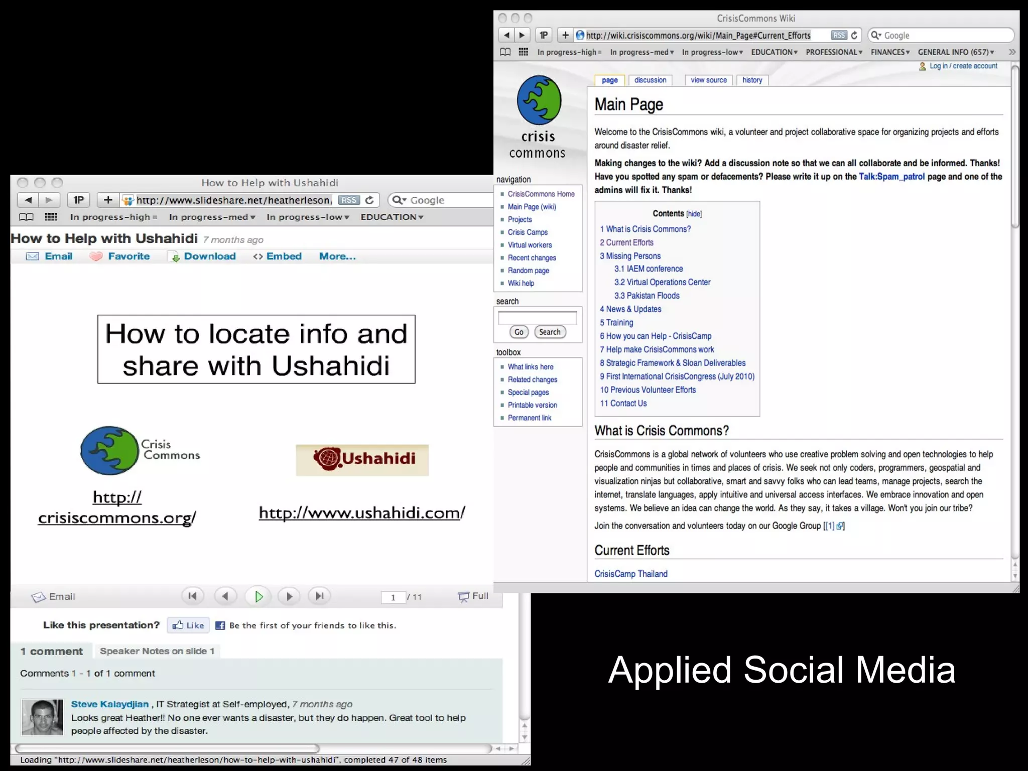 Applied Social Media
 