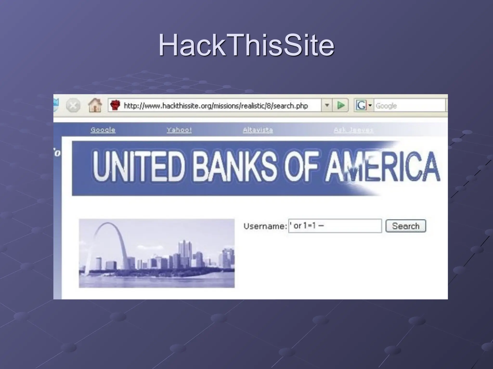 HackThisSite
 