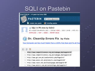 SQLI on Pastebin
 