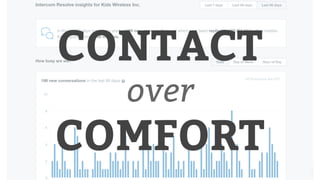 CONTACT
over
COMFORT