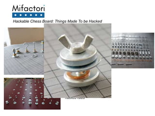 Hackable Chess Board: Things Made To be Hacked
hacked figures,
hacked rules
 