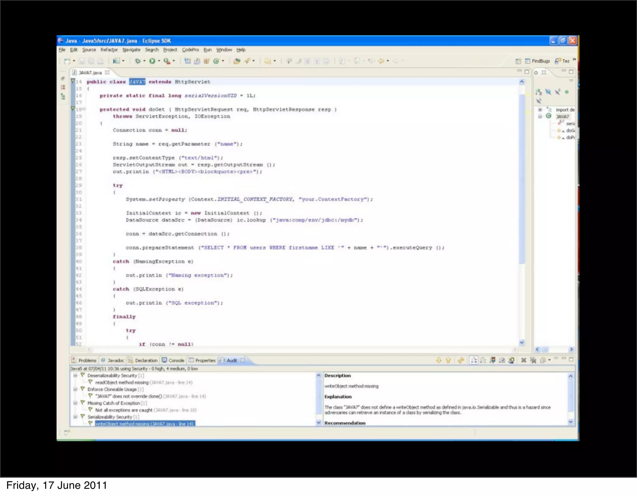 Friday, 17 June 2011
 