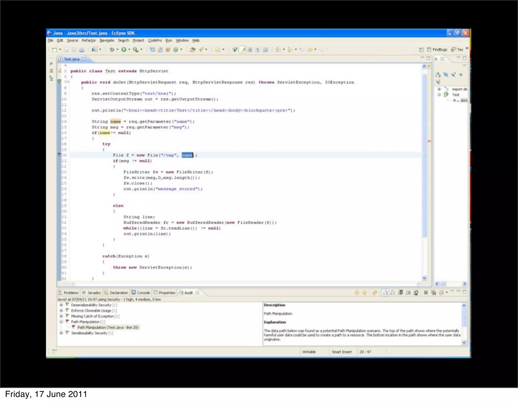 Friday, 17 June 2011
 