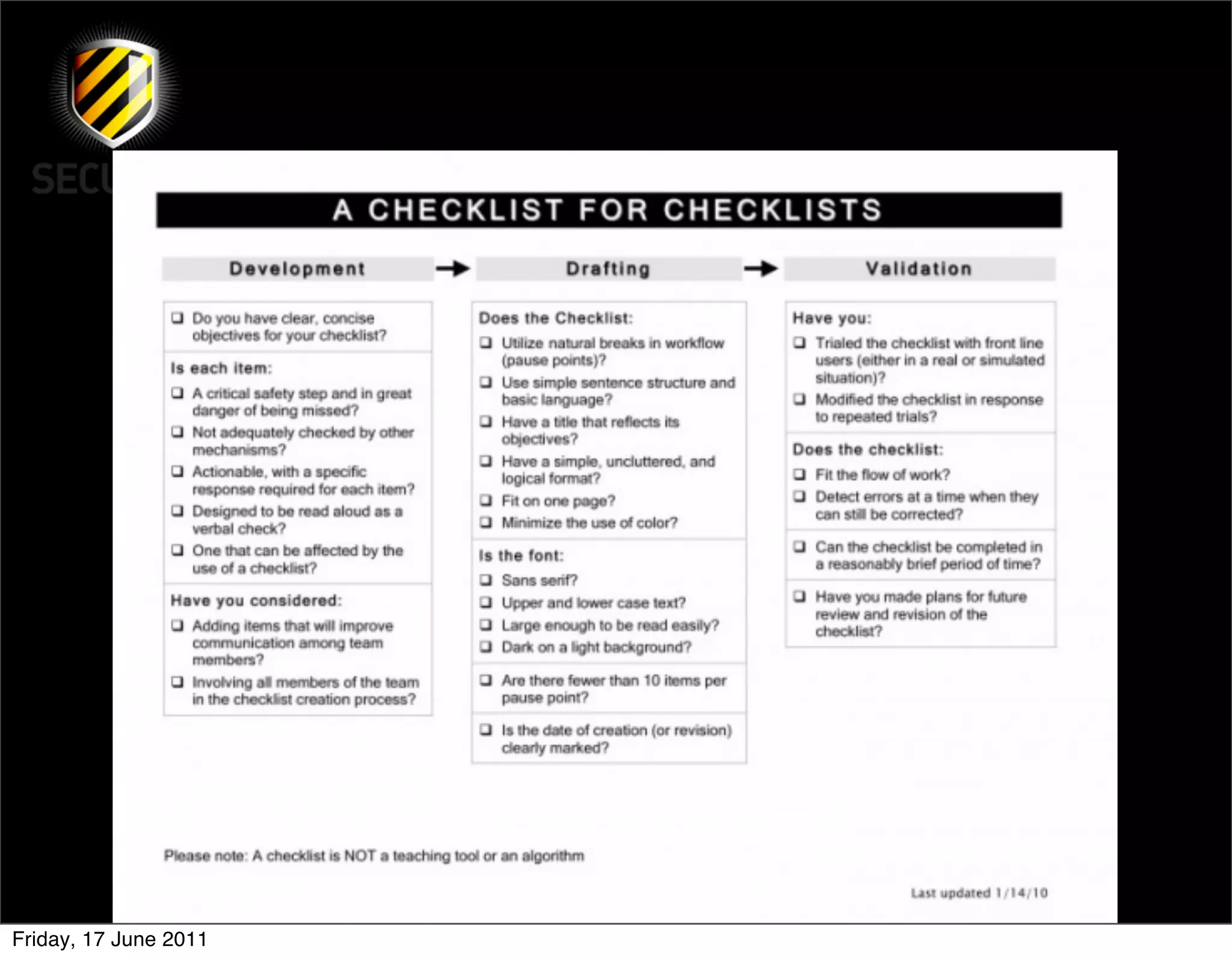 Friday, 17 June 2011
 