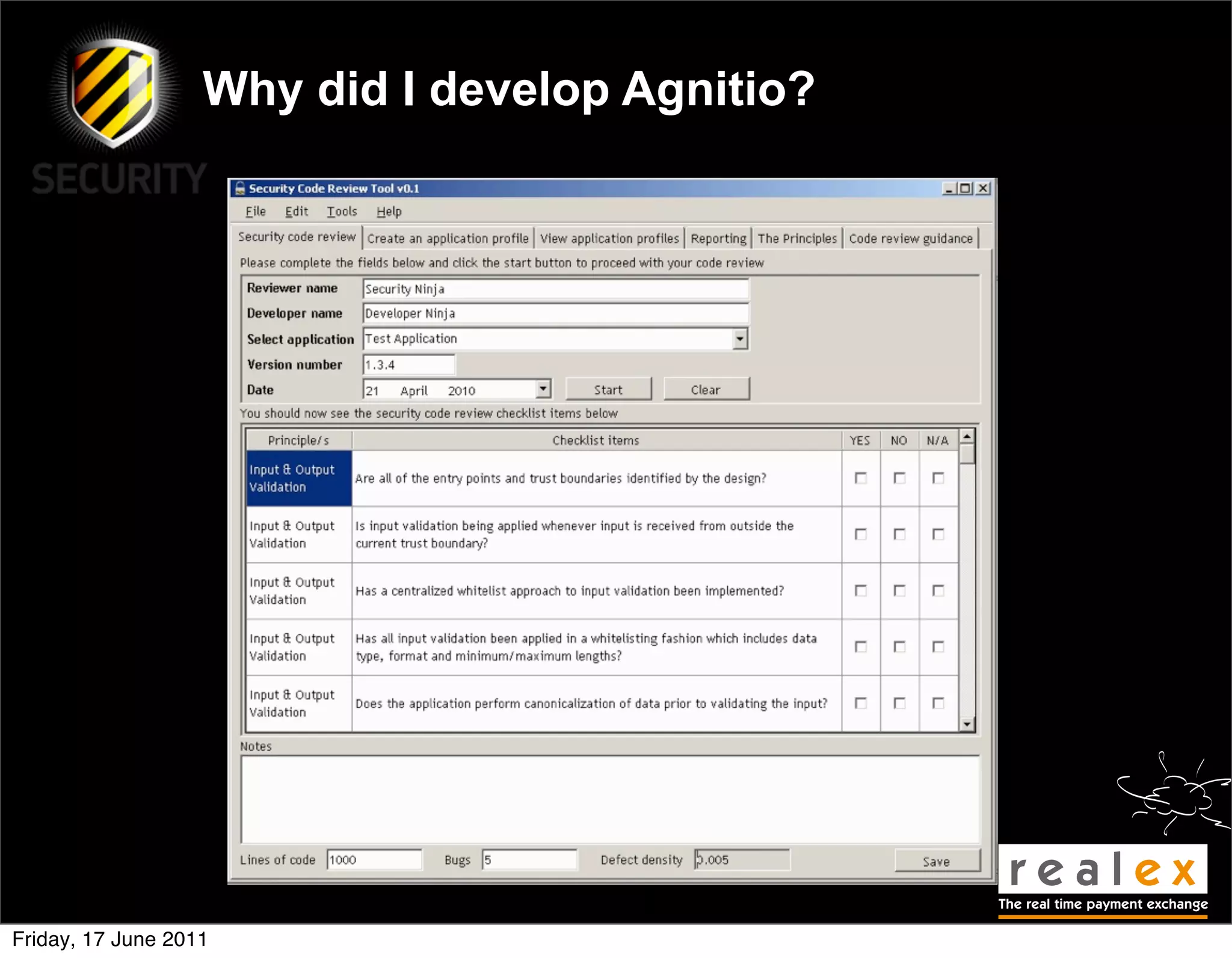 Why did I develop Agnitio?




Friday, 17 June 2011
 