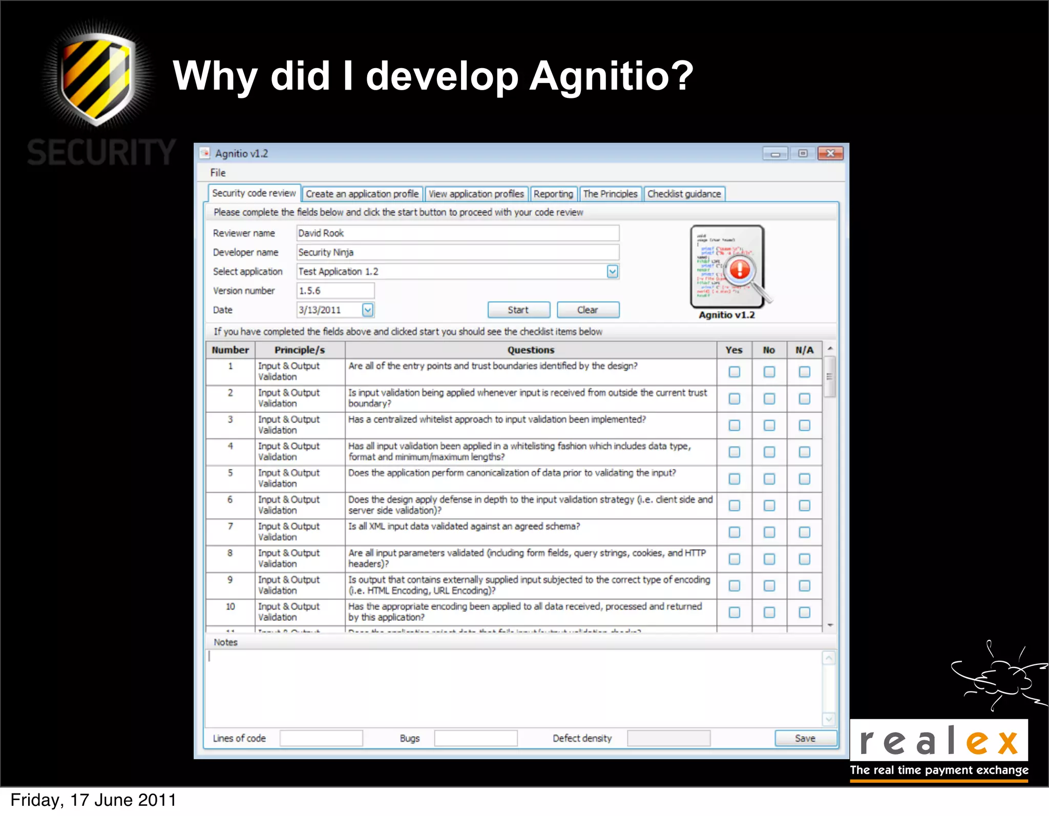 Why did I develop Agnitio?




Friday, 17 June 2011
 