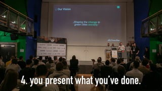 4. you present what you’ve done.
 