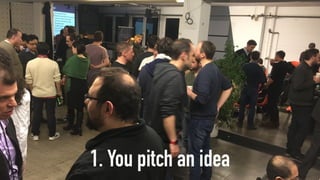 1. You pitch an idea
 