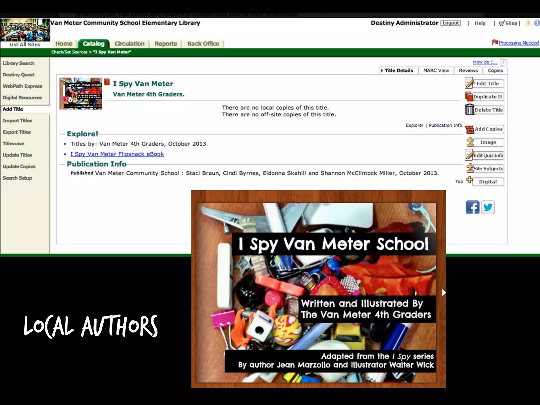 Local authors!
 