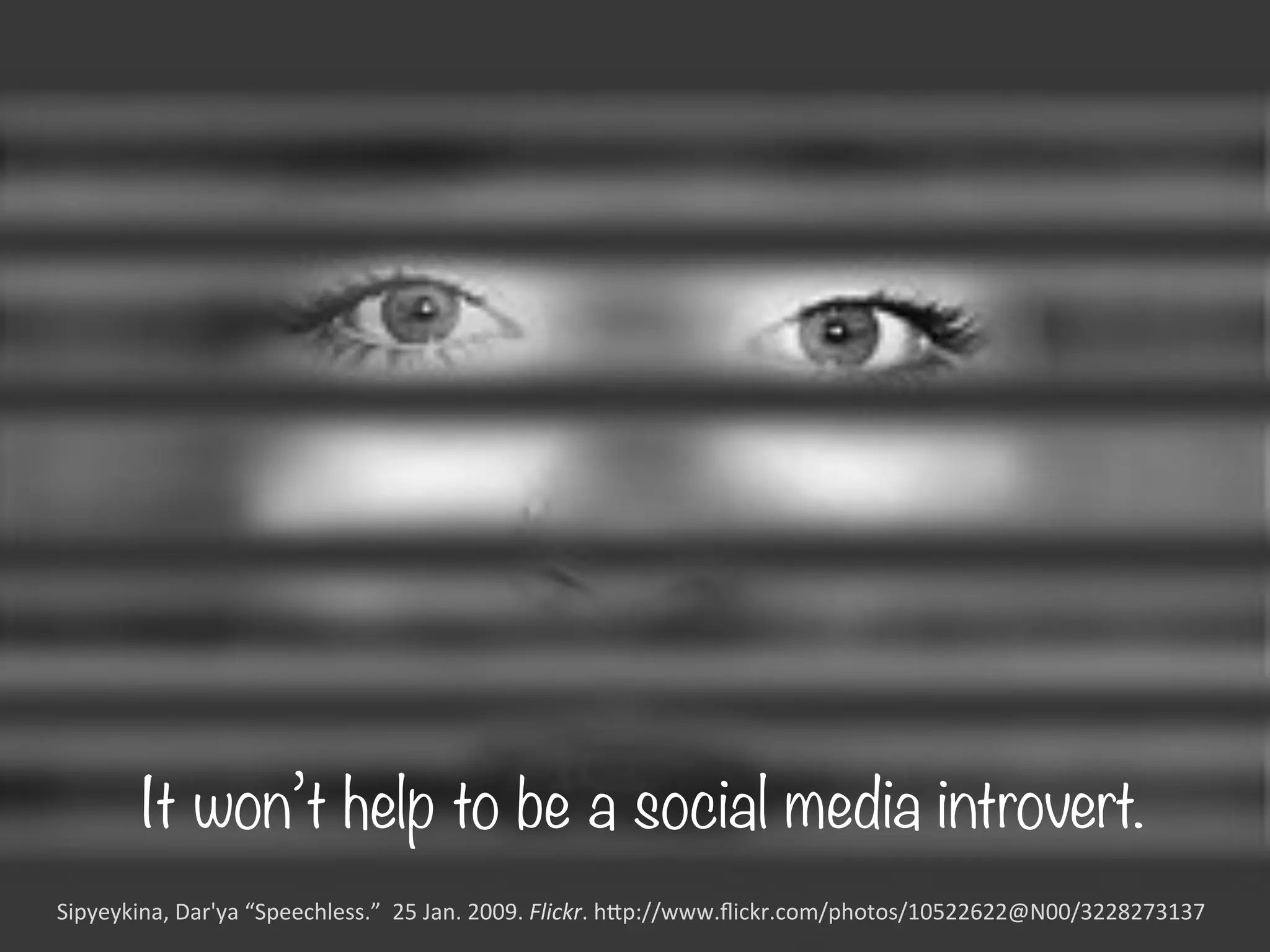 Anyone can be connected to any other
person through a chain of acquaintances
with no more than five intermediaries.
Milgram,	
  S.	
  (1967).	
  The	
  small	
  world	
  problem.	
  Psychology	
  today,	
  2(1),	
  60-­‐67
	
  
 