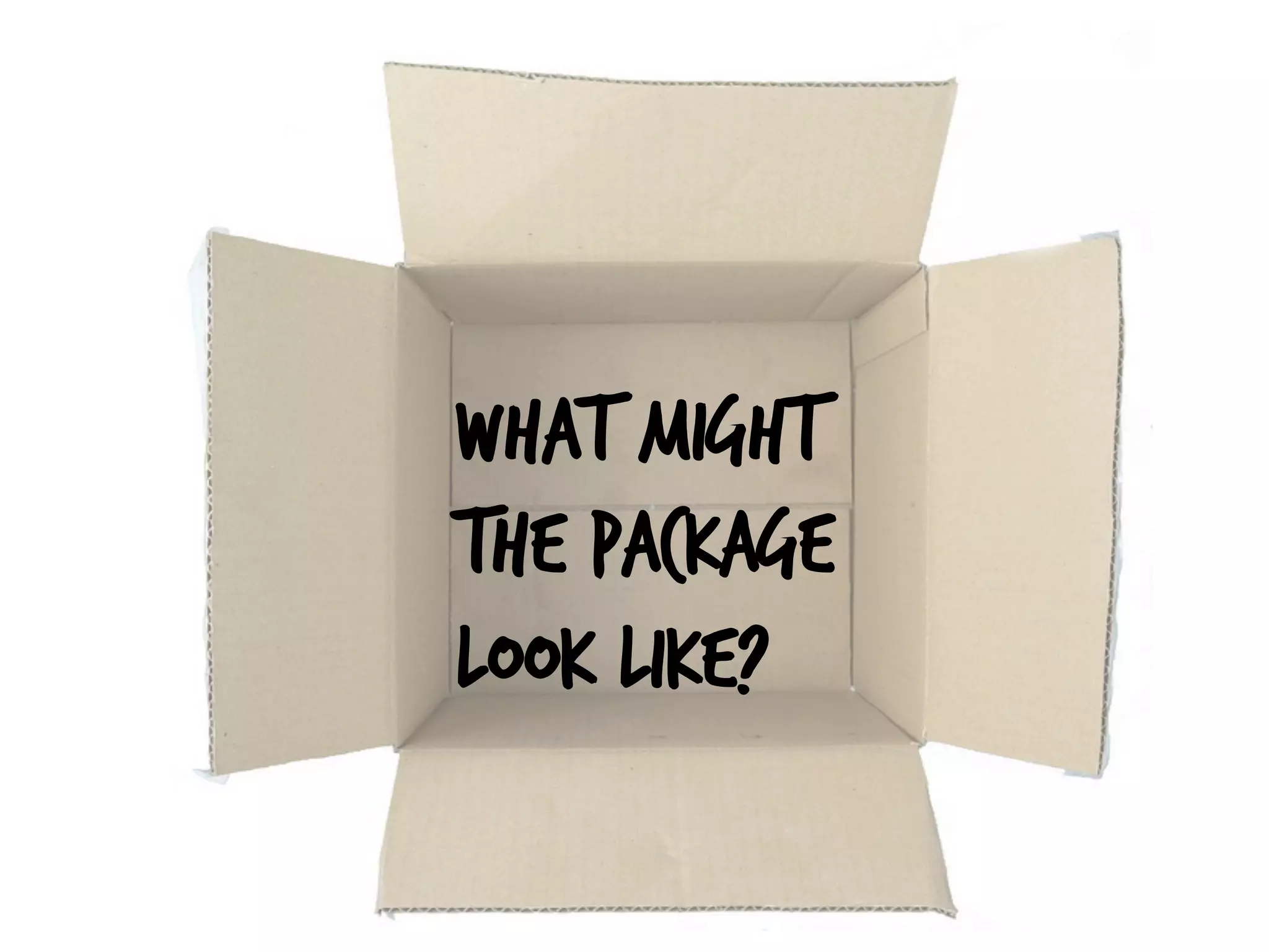 What might
the package
look like?
 