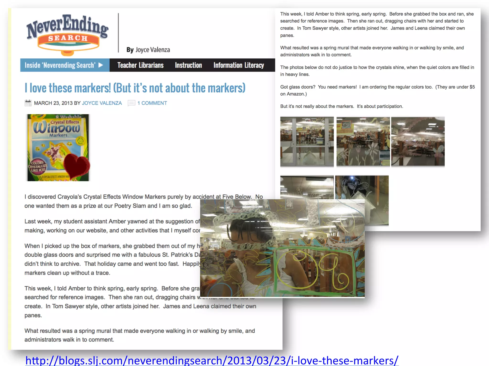 h#p://blogs.slj.com/neverendingsearch/2013/03/23/i-­‐love-­‐these-­‐markers/	
  
 