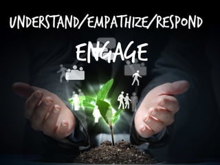 understand/empathize/respond
ENGAGE	
  
 