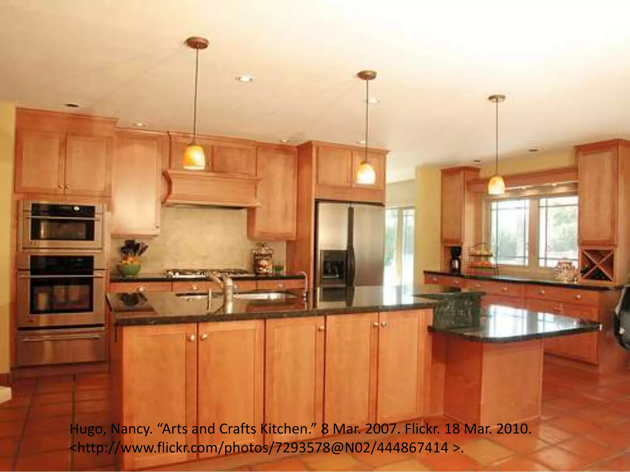 Hugo, Nancy. “Arts and Crafts Kitchen.” 8 Mar. 2007. Flickr. 18 Mar. 2010.
<http://www.flickr.com/photos/7293578@N02/444867414 >.
 