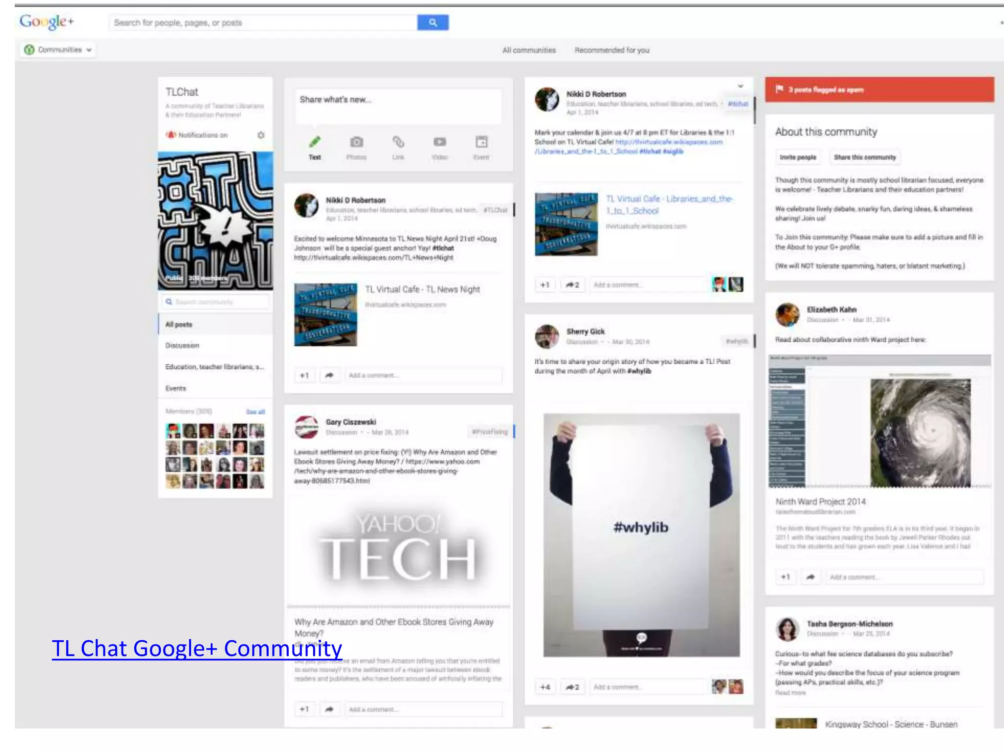 TL Chat Google+ Community
 
