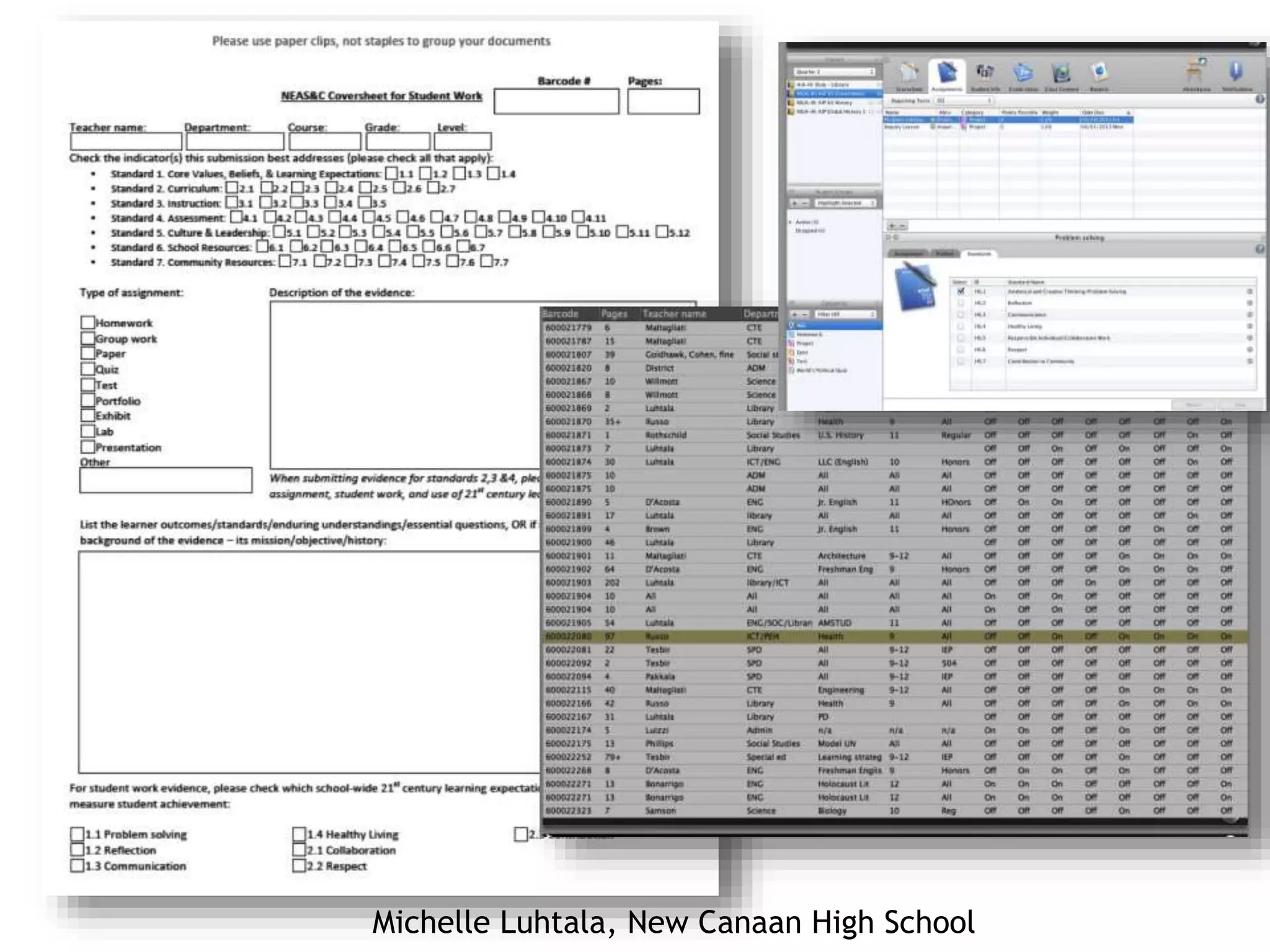 Michelle Luhtala, New Canaan High School
 