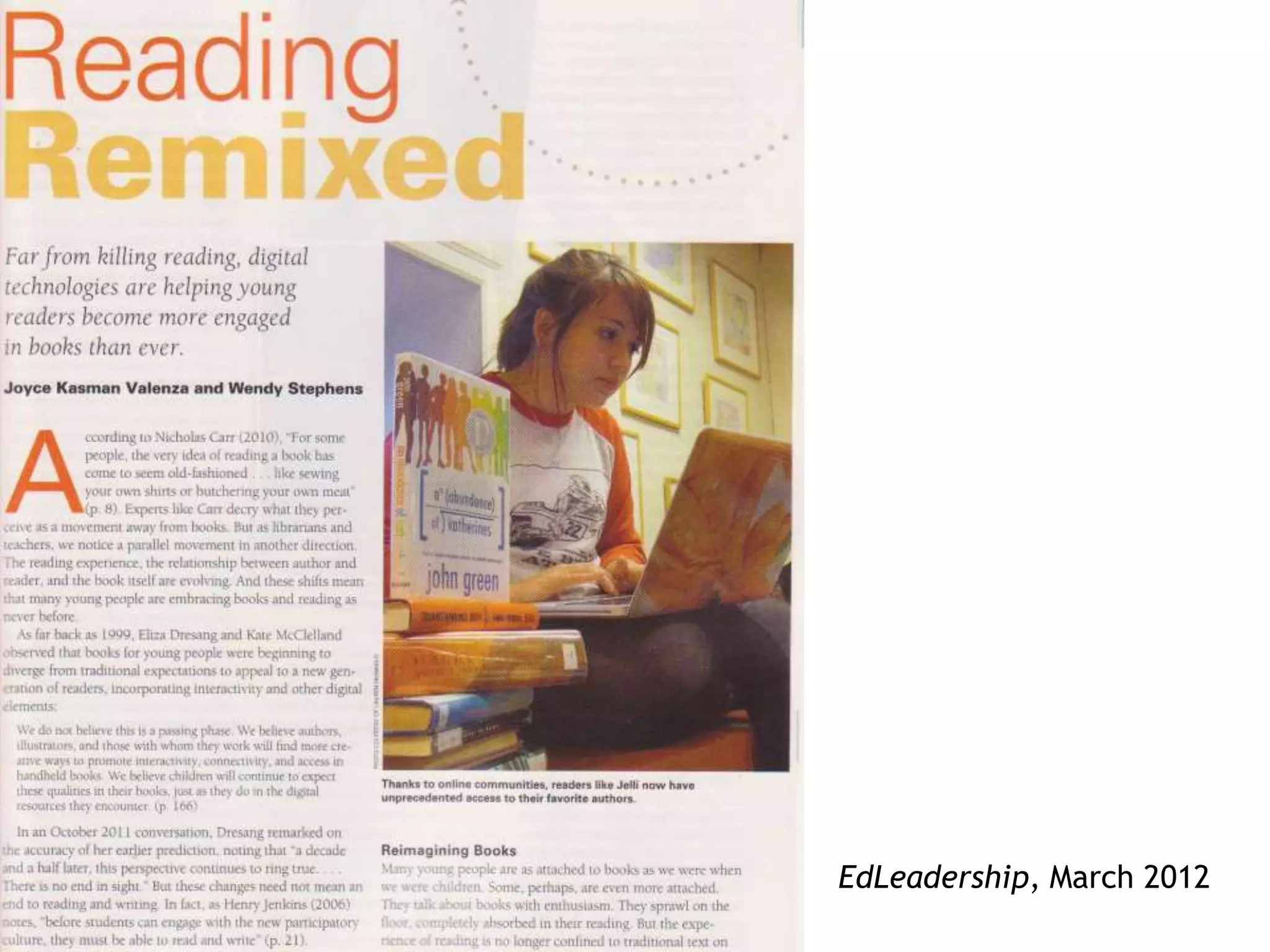 EdLeadership, March 2012
 