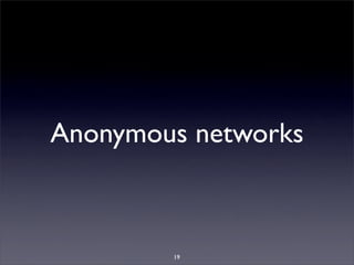 2006: Hack.lu Luxembourg 2006: Anonymous Communication