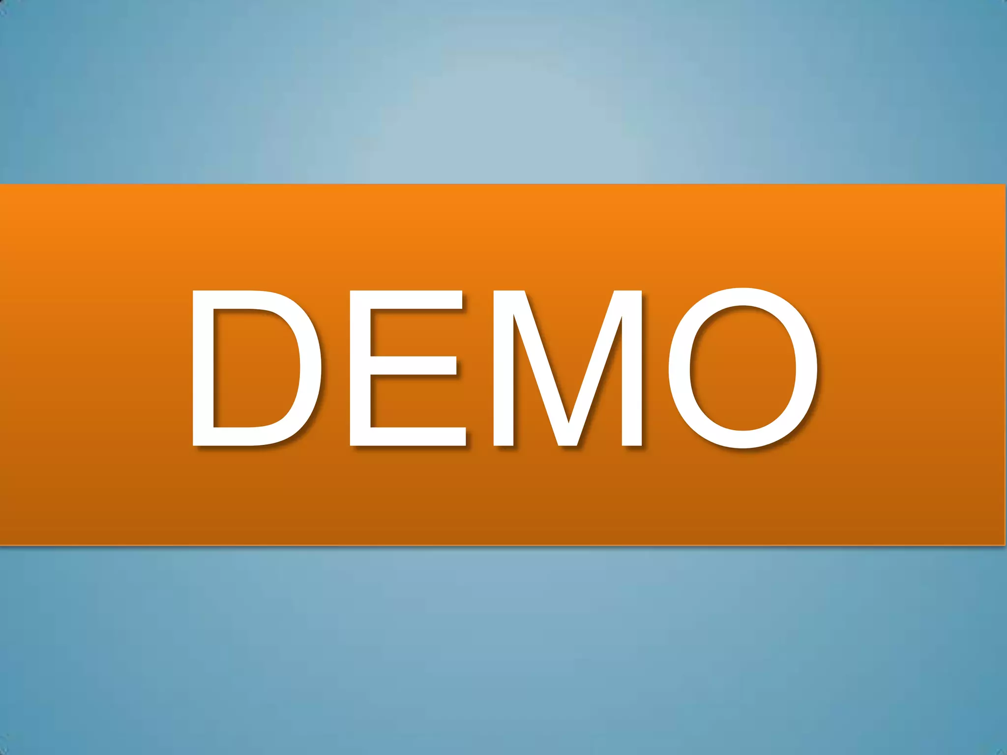DEMO
 