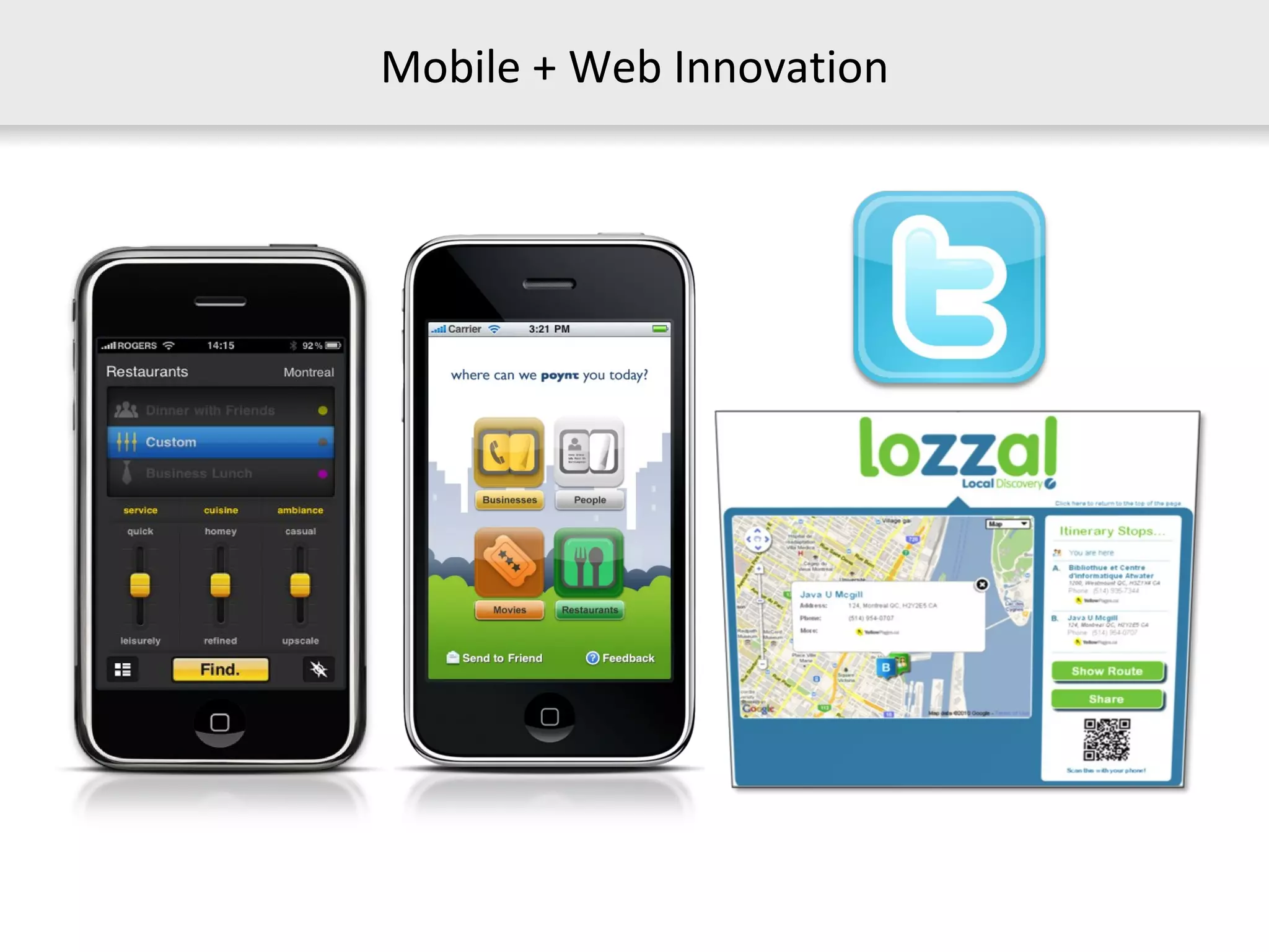 Mobile + Web Innovation 