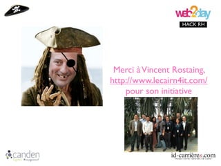 HACK RH




 Merci à Vincent Rostaing,
http://www.lecairn4it.com/
    pour son initiative
 