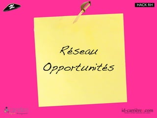 HACK RH




  Réseau
Opportunités
 